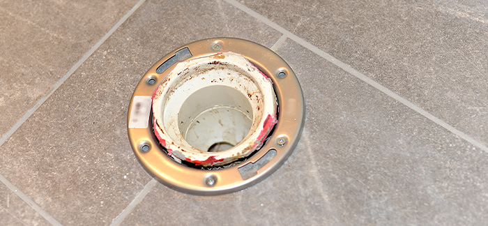 Drain components that look worn. 