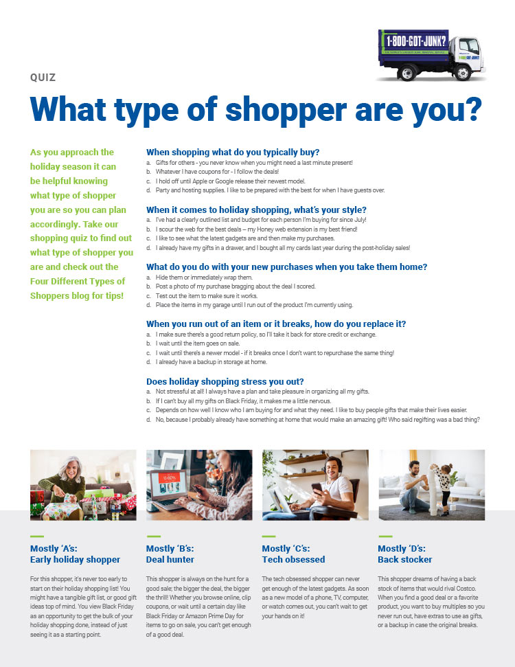 What type of shopper are you quiz